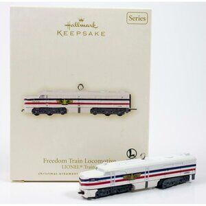 Hallmark KS Lionel Freedom Train Locomotive Post-WWII Metal 2007 12th in Series